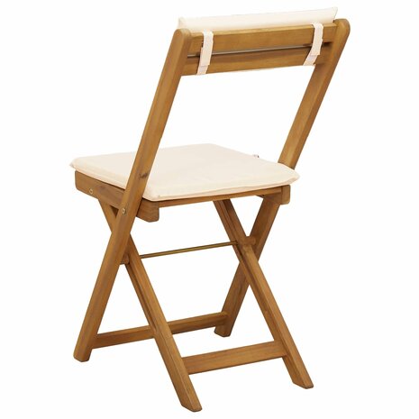 Bistrostoelen voor buiten 8 pcs Cr&egrave;mewit 40 x 53 x 80 cm 8