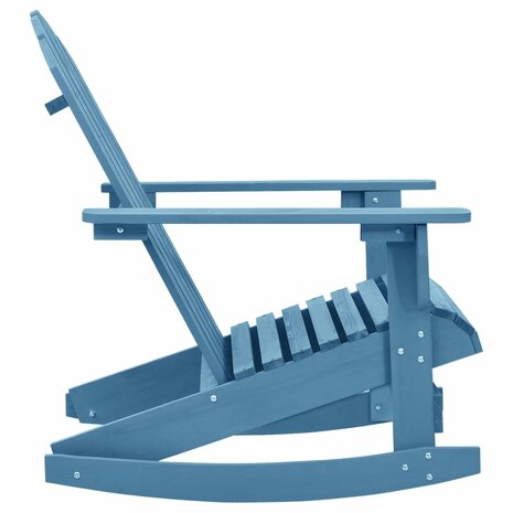Schommelstoel Adirondack massief vurenhout blauw 3
