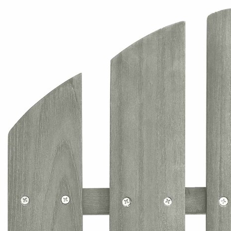 Tuinschommelstoel hout grijs 5