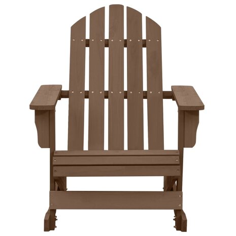 Tuinschommelstoel hout bruin 2