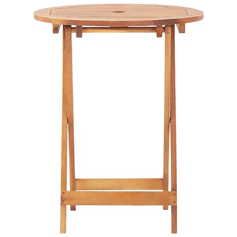 3-delige Bistroset polypropeen en massief hout zwart 6