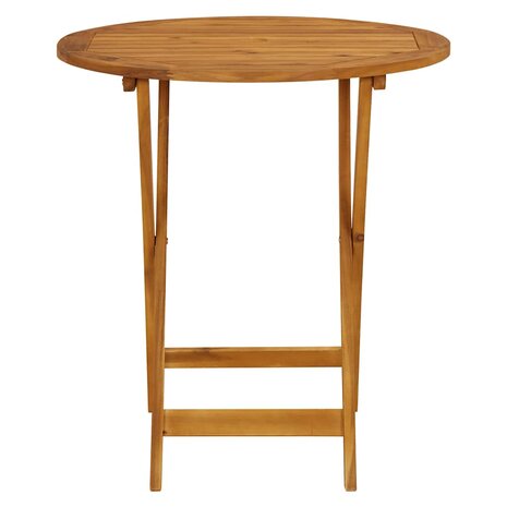 3-delige Bistroset stof en massief hout cr&egrave;mewit 6