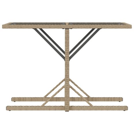 3-delige Bistroset met kussens poly rattan beige 8