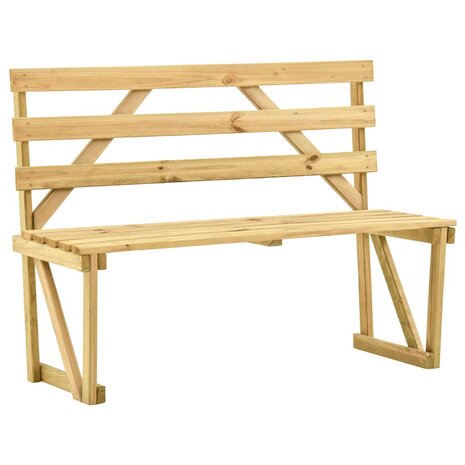 Tuinbank 120 cm ge&iuml;mpregneerd grenenhout 1