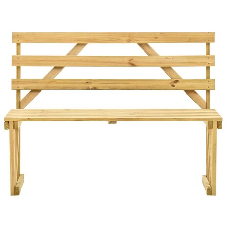 Tuinbank 120 cm ge&iuml;mpregneerd grenenhout 2
