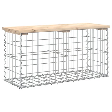 Tuinbank schanskorfontwerp 83x31,5x42 cm massief grenenhout 2