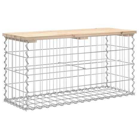 Tuinbank schanskorfontwerp 83x31,5x42 cm massief grenenhout 5