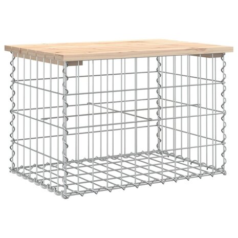 Tuinbank schanskorfontwerp 63x44x42 cm massief grenenhout 2