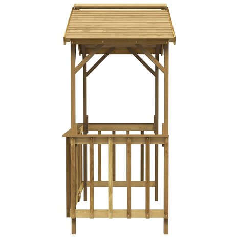 Barbecue-overkapping 163,5x93x210 cm ge&iuml;mpregneerd grenenhout 4