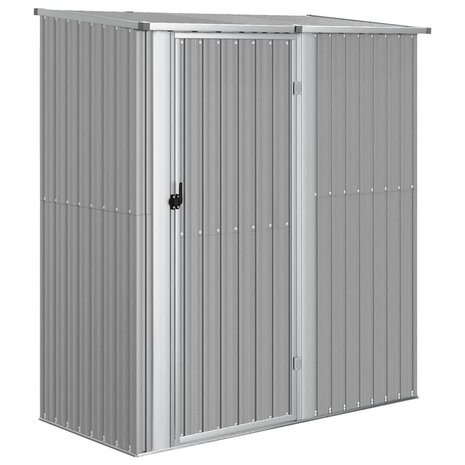 Tuinschuur 180,5x97x209,5 cm gegalvaniseerd staal grijs 2