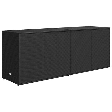 Tuinkast Zwart 198x55,5x80 cm Poly Rattan 6