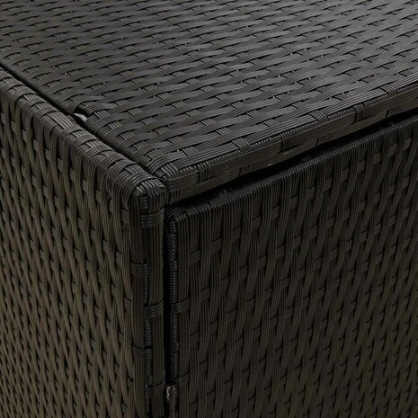 Tuinkast Zwart 198x55,5x80 cm Poly Rattan 7