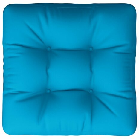 Palletkussen 50x50x12 cm stof blauw 6
