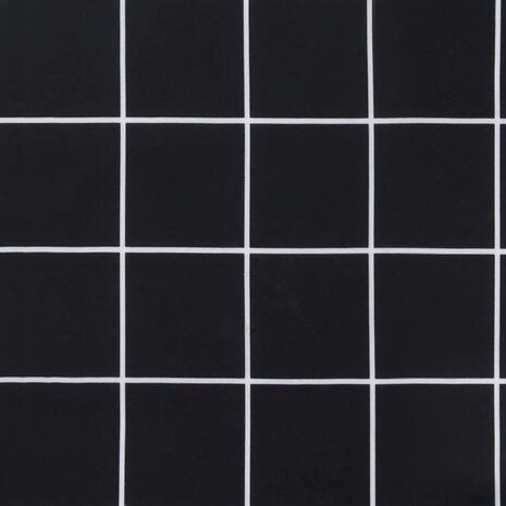 Palletkussen ruitpatroon 50x50x12 cm stof zwart 9