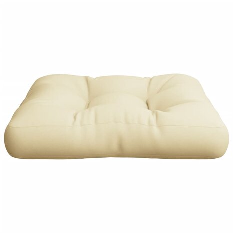 Palletkussen 60x60x12 cm stof cr&egrave;mekleurig 5