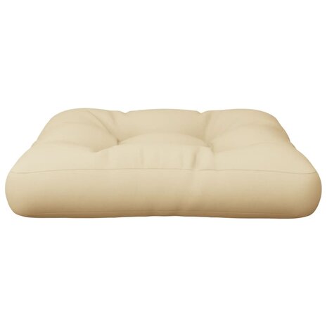 Palletkussen 58x58x10 cm stof beige 4