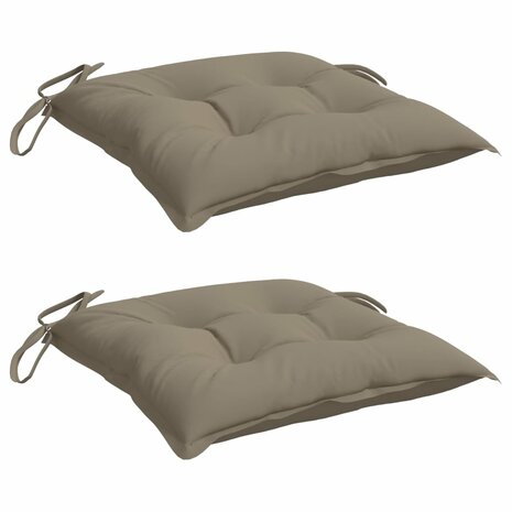 Palletkussens 2 st 50x50x7 cm oxford stof taupe 3