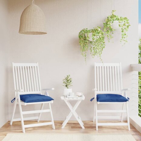 Palletkussens 2 st 50x50x7 cm oxford stof blauw 1