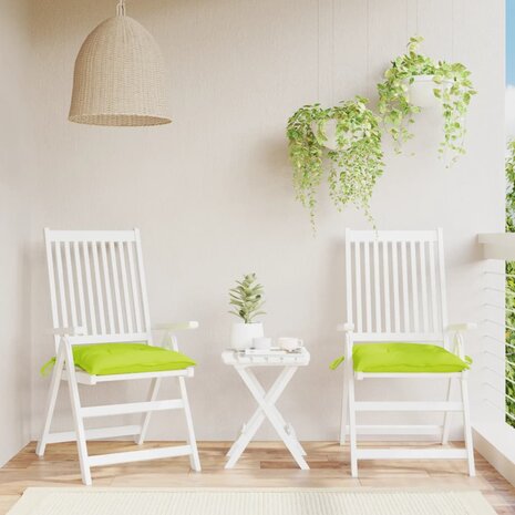 Palletkussens 2 st 50x50x7 cm oxford stof felgroen 1