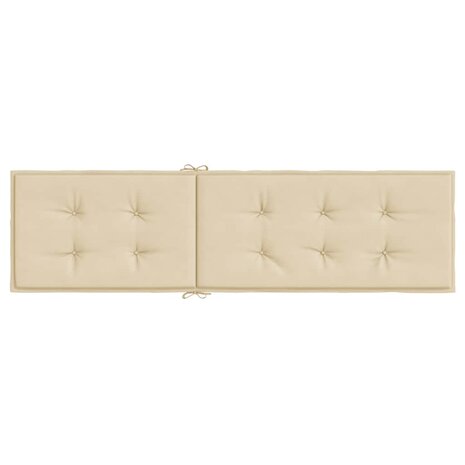 Terrasstoelkussen (75+105)x50x4 cm beige 5