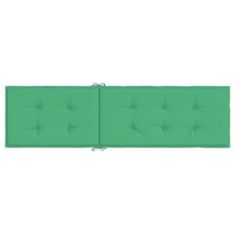 Terrasstoelkussen (75+105)x50x4 cm groen 5