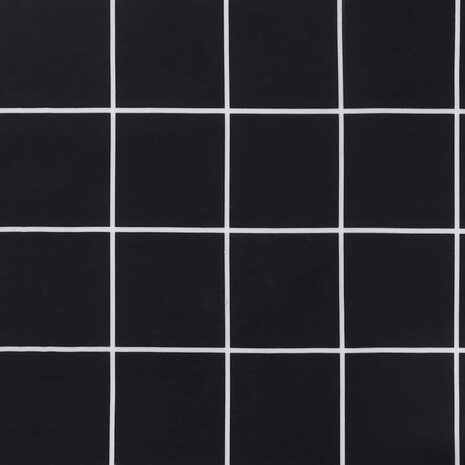 Terrasstoelkussen ruitpatroon oxford stof zwart 8