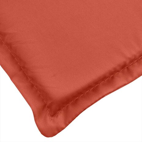 Terrasstoelkussen (75+105) x 50 x 4 cm stof gem&ecirc;leerd rood 6