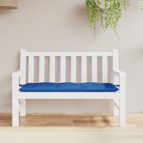 Tuinbankkussen 120x50x7 cm oxford stof blauw 3