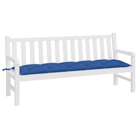 Tuinbankkussen 180x50x7 cm oxford stof koningsblauw 3
