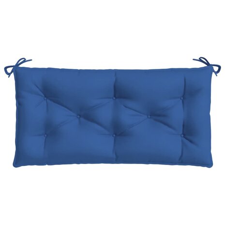 Tuinbankkussen 110x50x7 cm stof blauw 4