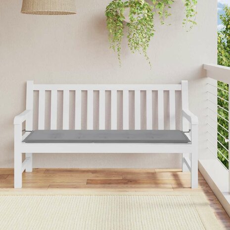 Tuinbankkussen 150x50x3 cm oxford stof grijs 1