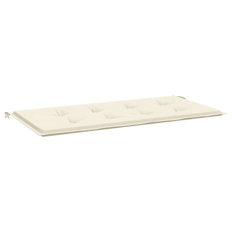 Tuinbankkussen 120x50x3 cm oxford stof cr&egrave;mekleurig 2