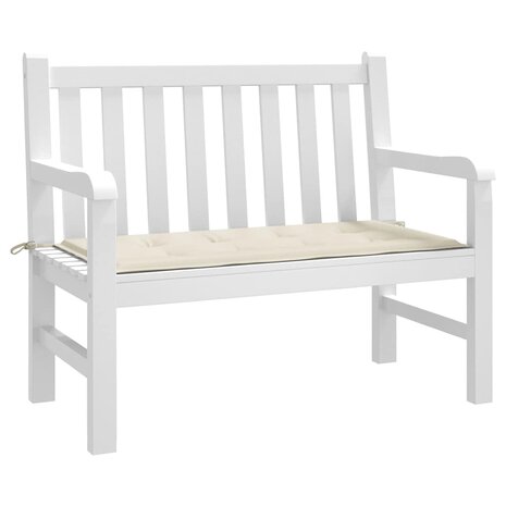 Tuinbankkussen 120x50x3 cm oxford stof cr&egrave;mekleurig 3