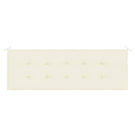Tuinbankkussen 150x50x3 cm oxford stof cr&egrave;mekleurig 4