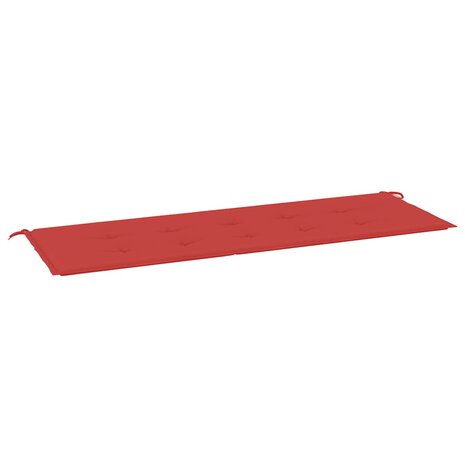 Tuinbankkussen 150x50x3 cm oxford stof rood 2