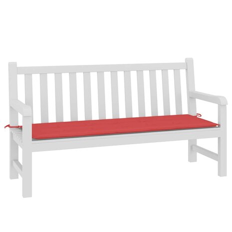 Tuinbankkussen 150x50x3 cm oxford stof rood 3