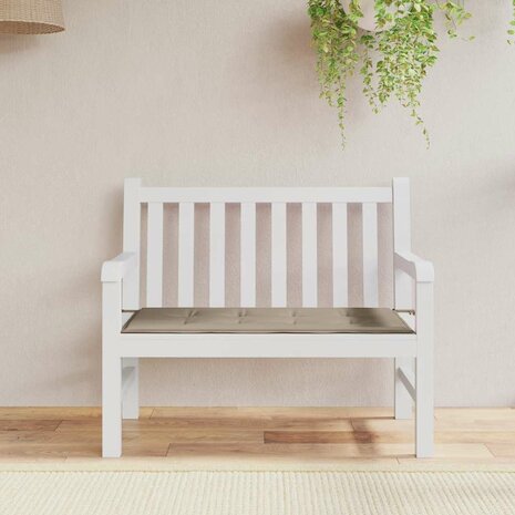 Tuinbankkussen 100x50x3 cm oxford stof taupe 1