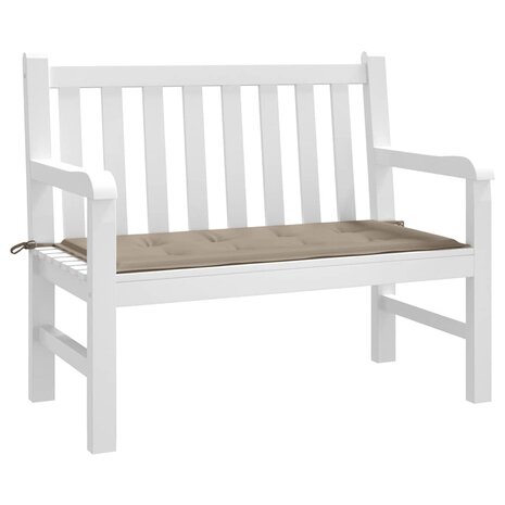 Tuinbankkussen 100x50x3 cm oxford stof taupe 3