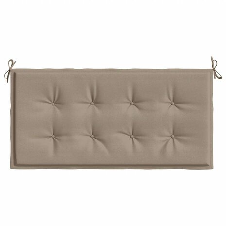 Tuinbankkussen 100x50x3 cm oxford stof taupe 4