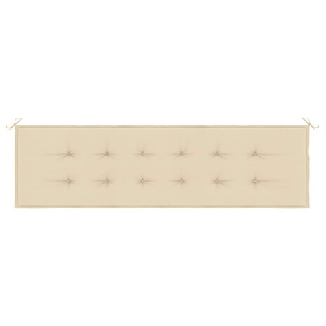 Tuinbankkussen 180x50x3 cm oxford stof beige 4