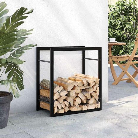 Haardhoutrek 50x28x56 cm staal matzwart 3