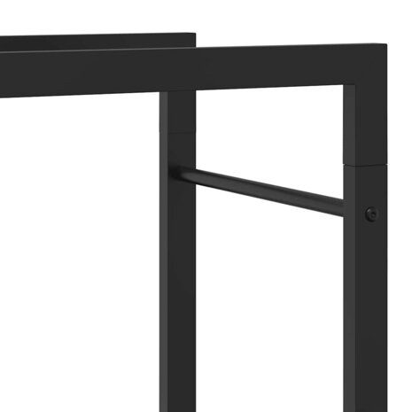 Haardhoutrek 50x28x56 cm staal matzwart 9