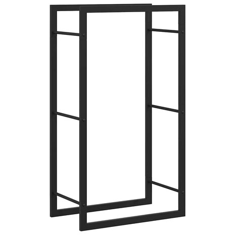 Haardhoutrek 50x28x94 cm staal matzwart 2