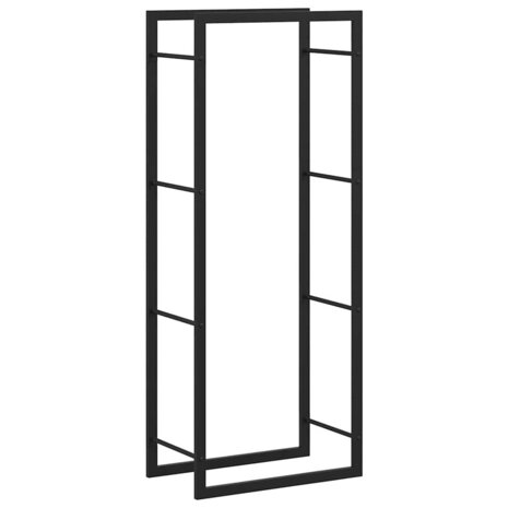 Haardhoutrek 50x28x132 cm staal matzwart 2