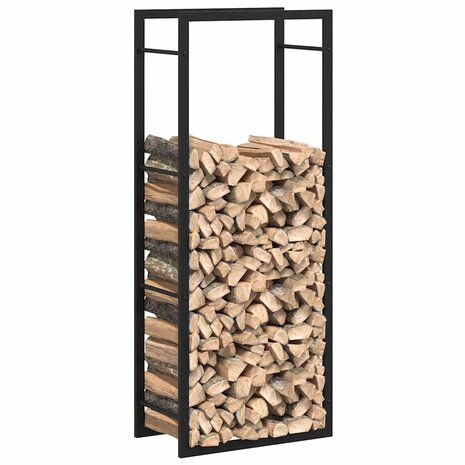 Haardhoutrek 50x28x132 cm staal matzwart 4
