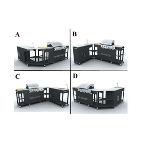 Buitenkeuken Missouri 4 branders 4