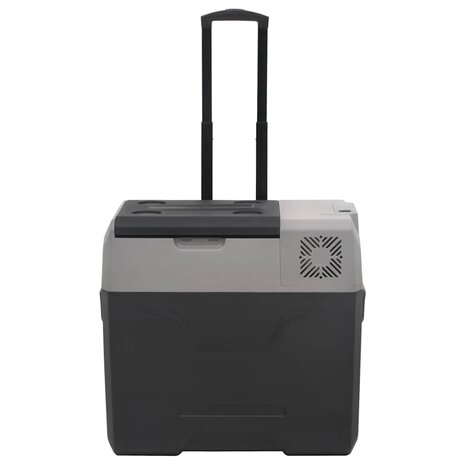 Koelbox met wielen en handvat 40 L polypropeen zwart en grijs 3