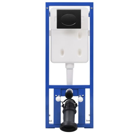 Hangend toilet met hoge verbogen stortbak keramiek 2