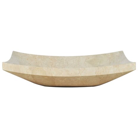 Gootsteen 50x35x12 cm marmer cr&egrave;me 4
