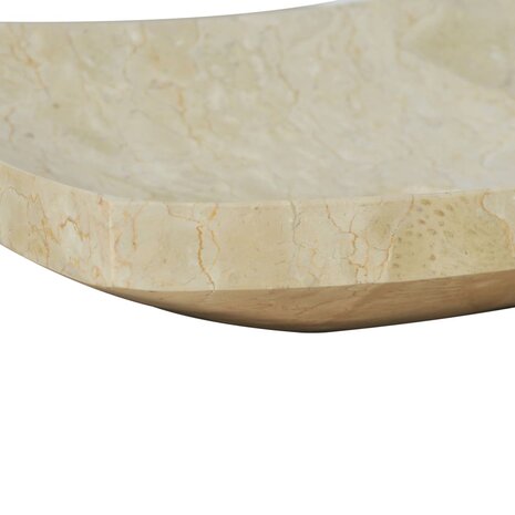 Gootsteen 50x35x12 cm marmer cr&egrave;me 6